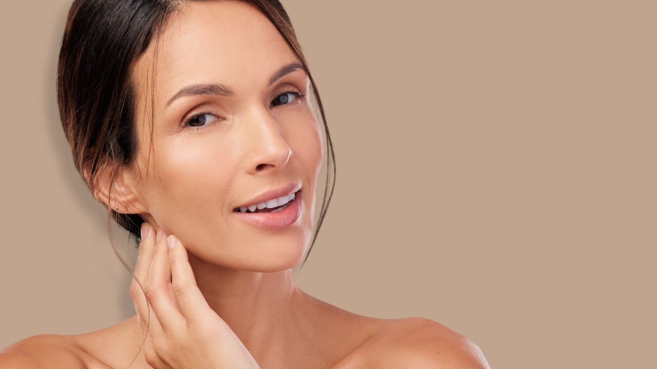 beautiful middle aged woman